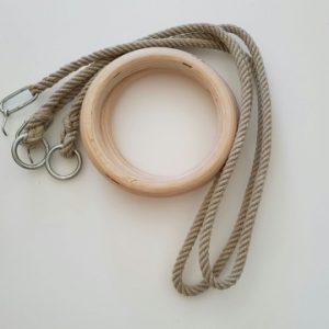 Holzringe mit Seile, 24 cm,Artikelnr. 1163