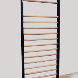 Sprossenwand 2.3 m, Wangen Schwarz, model Wien, Artikelnr. 221-Wien