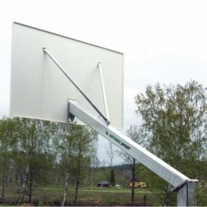 Komplett-Anlage mit Brett, Korb und Netz mit Bodenhülse, Artikelnr. 105-D/Verzinkt