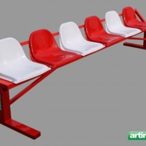 Spieler- und Betreuerkabine, 3x0.42 m,artikelnr 207-6