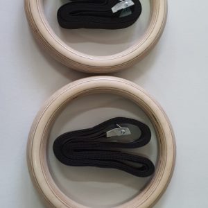 Turnringe aus Schichtholz mit langen Bändern, Artikelnr. 1163-Nylon